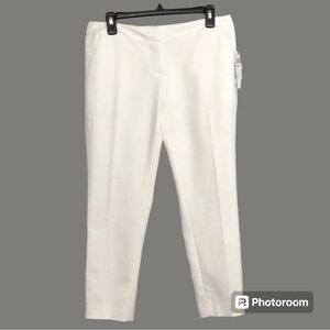 Amanda & Chelsea White‎ Contemporary Fit Stretch Capri Size 6 low rise waist NWT